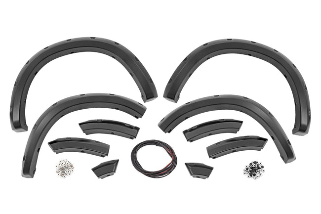 Rough Country Pocket Fender Flares | PXR Brilliant Black | Ram 1500 2WD/4WD (2009-2018 & Classic)