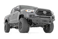 Rough Country Front Bumper | Hybrid | 20" Blk LED | 12000-Lb Winch Syn | Toyota Tacoma (16-23)
