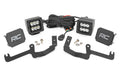 LED Light Kit | Ditch Mount | 2" Black Pair | Spot | Chevy Silverado 1500 (19-26)