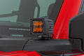 Rough Country 2 Inch LED Light Pods | Spot Beam | Amber Lens | Square - The Suspension Specialists