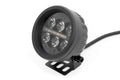 Rough Country Black Series Round LED Light Pair | 3.5 Inch | Amber DRL - The Suspension Specialists