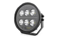 Rough Country Black Series Halo LED Light Pair | White/Amber DRL | 6.5 Inch | Round - The Suspension Specialists