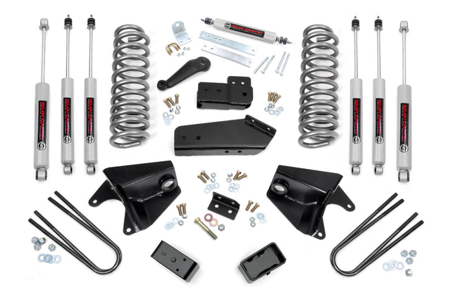 4 Inch Lift Kit | Quad Front Shocks | Rear Blocks | Ford F-150 4WD (80-96)