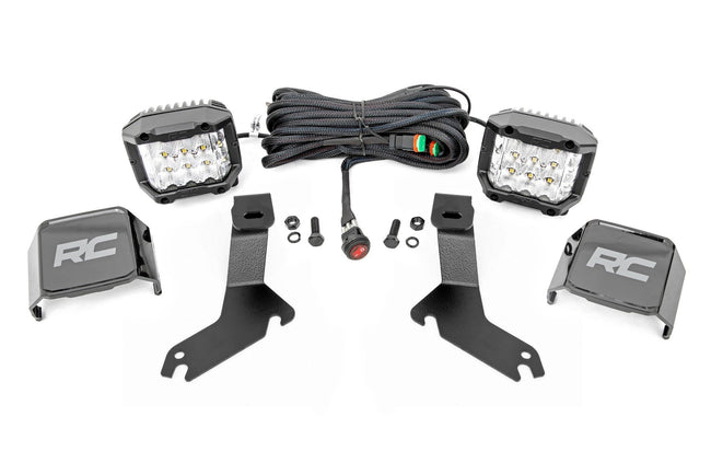 LED Light Kit | Ditch Mount |  3" OSRAM | Wide | Chevy Silverado 1500 (99-06)/Tahoe (00-06)