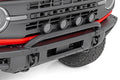 Light Bar Mount | 3.5" Round LED (Quad) | Black | Amber DRL | OE Modular Steel | Ford Bronco (21-24) - The Suspension Specialists