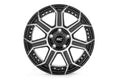 Rough Country 89 Series Wheel | One-Piece | Black Machined Gun Metal | 17x9 | 5x5 | -12mm - The Suspension Specialists