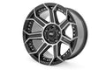 Rough Country 89 Series Wheel | One-Piece | Black Machined Gun Metal | 17x9 | 5x5 | -12mm - The Suspension Specialists