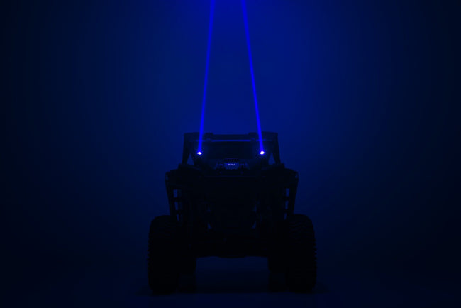 Rough Country Laser Whip Light Kit | RGBW | 1200 Lumens | Pair