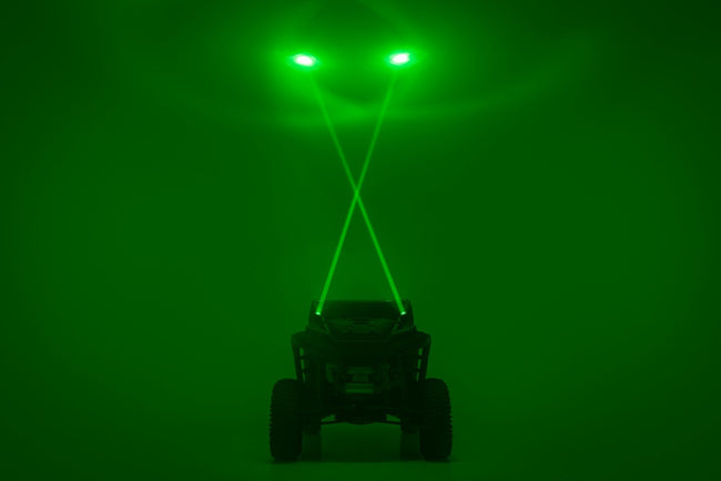 Rough Country Laser Whip Light Kit | RGBW | 2400 Lumens | Pair