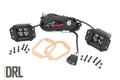 Rough Country 2 Inch Black Series LED Light Pods | Flush Mount | Amber DRL - The Suspension Specialists