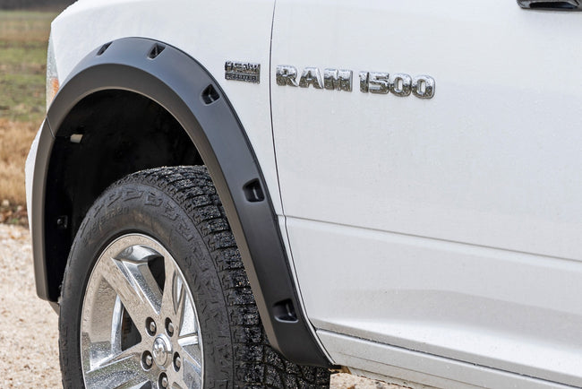 Rough Country Pocket Fender Flares | PX8 Black Crystal | Ram 1500 2WD/4WD (2009-2018 & Classic)