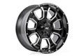 Rough Country 93 Series Wheel | One-Piece | Machined Black | 20x10 | 6x5.5/6x135 | -18mm - The Suspension Specialists