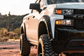 Rough Country Fender Flares | Defender | G48 Redwood | Chevy Silverado 1500 2WD/4WD (2019-2026 & Refresh)