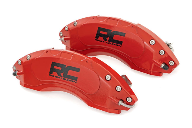 Rough Country Caliper Covers | Rear | Red | Non-Sport | Jeep Wrangler JL (18-25)/Wrangler Unlimited (18-25)