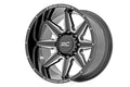 Rough Country 91M Series Wheel | One-Piece | Gloss Black | 20x12 | 8x180 | -44mm - The Suspension Specialists
