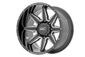 Rough Country 91M Series Wheel | One-Piece | Gloss Black | 20x12 | 6x5.5 | -44mm - The Suspension Specialists