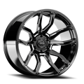 Torque Impact | Gloss Black w/Milled Accents | 20x9 | 6x5.5 | -12mm - The Suspension Specialists