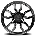 Torque Impact | Gloss Black w/Milled Accents | 20x9 | 6x5.5 | -12mm - The Suspension Specialists