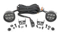 LED Light Kit | Ditch Mount | 3.5" Black Round Pair | Amber DRL | Ford Bronco (21-25) - The Suspension Specialists