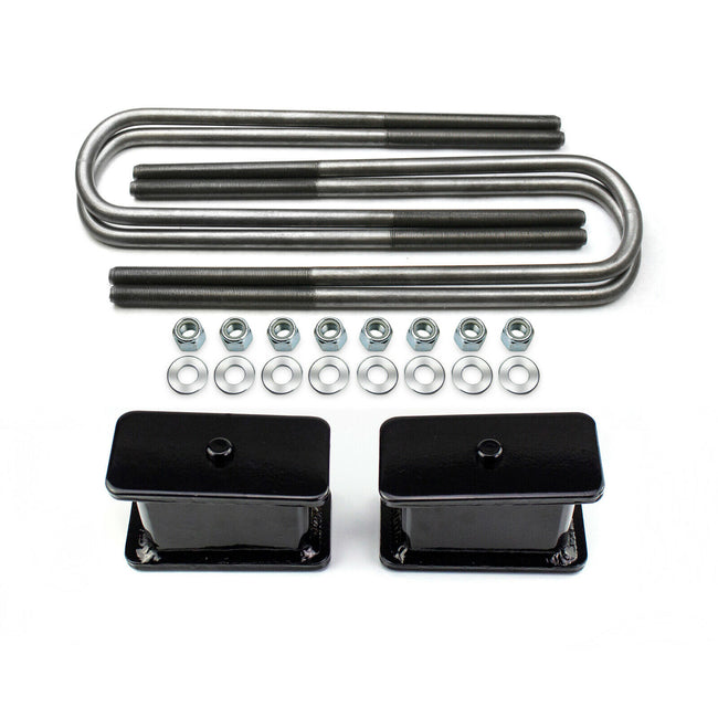 4" Rear Lift Kit For 2011-2018 Ford F350 4X4 4WD Blocks w/ U-bolts