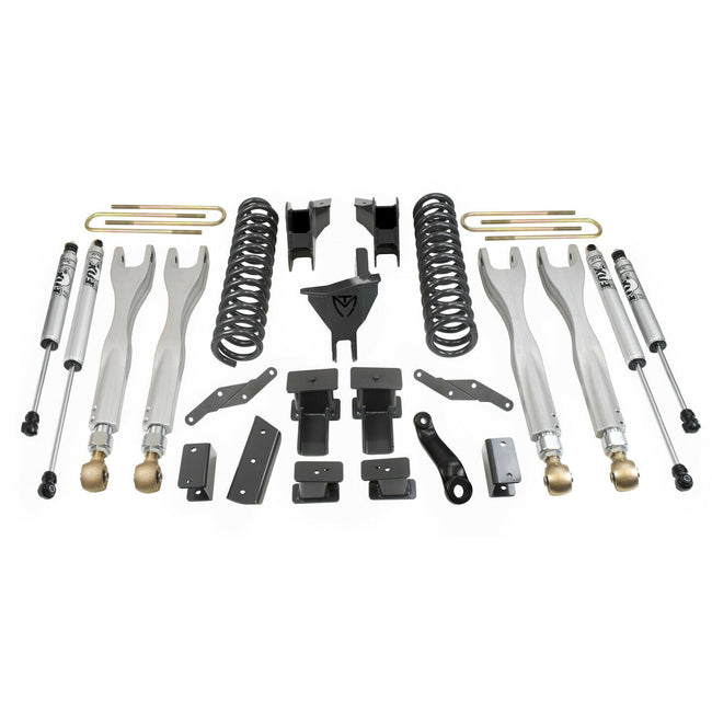 6" Lift Kit For 2017-2022 Ford F250 F350 Dually 4WD w/ 4-Links, Fox Shocks