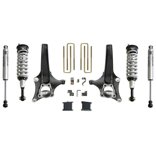 6" Front 4" Rear Lift Kit For 2019-2024 Chevy Silverado Sierra 2WD w/ Fox Shocks