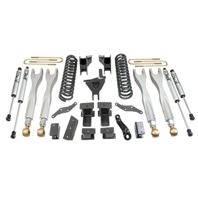 4" Lift Kit For 2017-2022 Ford F250 F350 Dually 4WD w/ 4-Links, Fox Shocks
