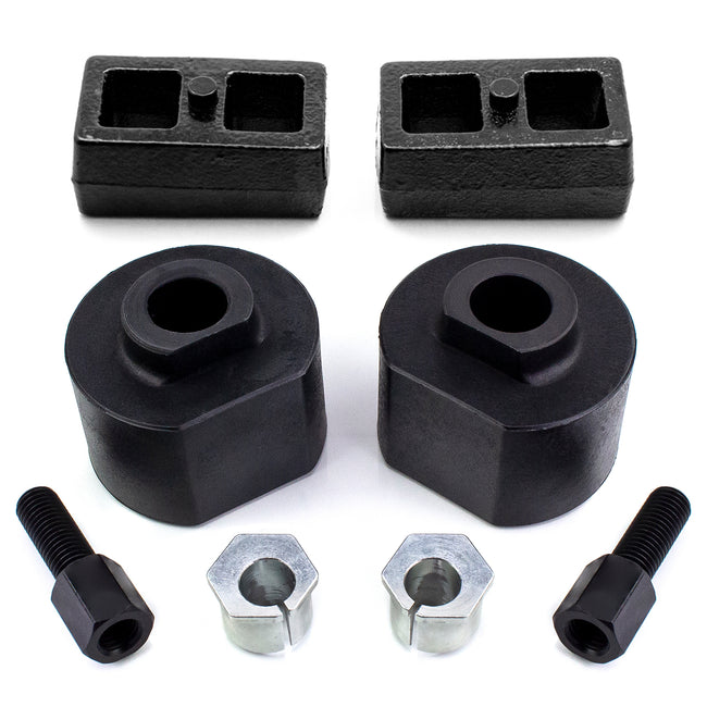2.5" Front 1.5" Rear Lift Kit Fits 2017-2024 Ford F250 F350 2WD w/ Camber Kit