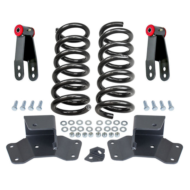 2"/4" Drop Lowering Kit For 1988-1998 Chevy Silverado GMC Sierra 1500 V8 2WD