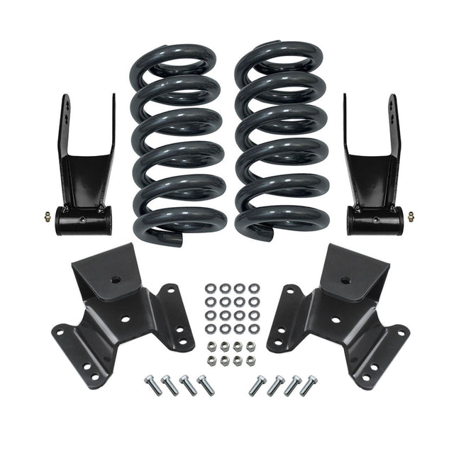 2" Front 4" Rear Lowering Drop Kit w Coil Springs For 1973-1987 Chevy C10 V8 2WD
