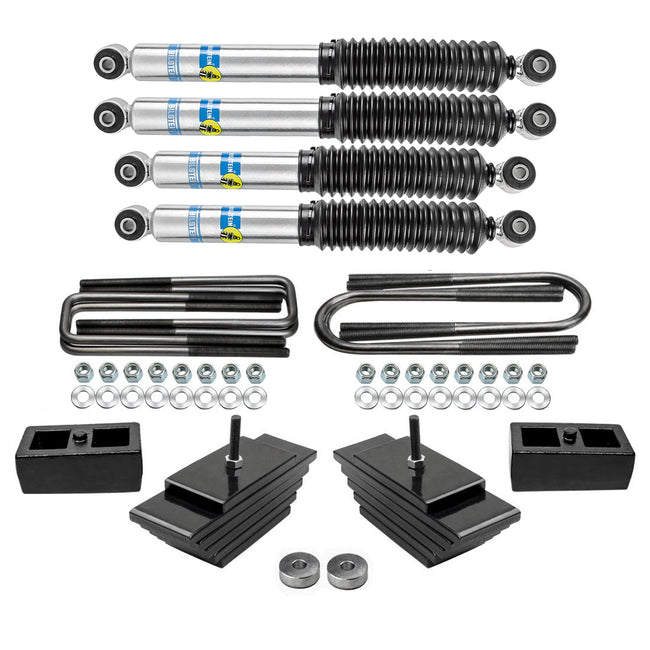 3" Front 2" Rear Lift Leveling Kit w Bilstein Shocks For 1999-2004 Ford F350 4X4