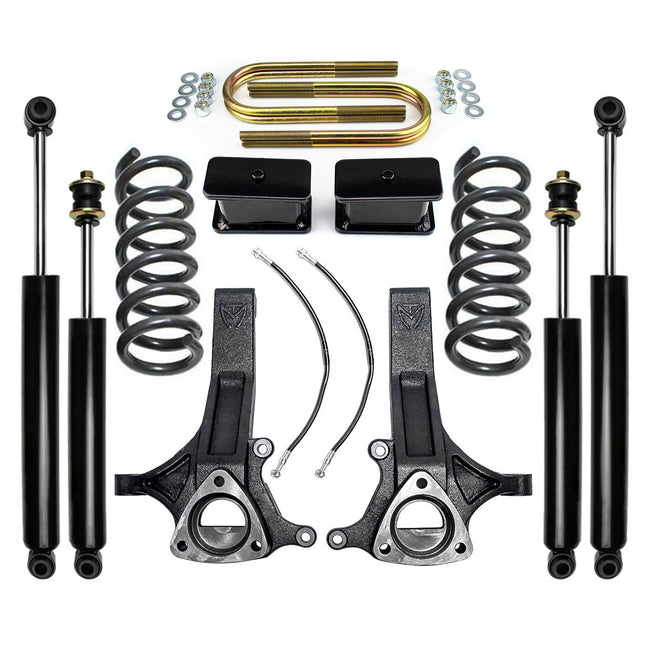 7"/4" Lift Kit For 2002-2008 Dodge Ram 1500 V8 4.7L 2WD w/ Shocks