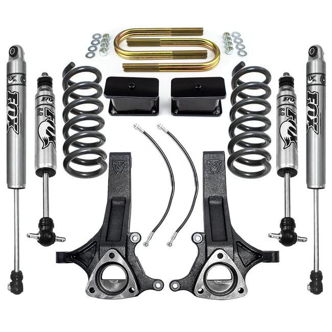 7"/4" Lift Kit For 2002-2008 Dodge Ram 1500 5.7L V8 2WD HEMI w/ Fox Shocks