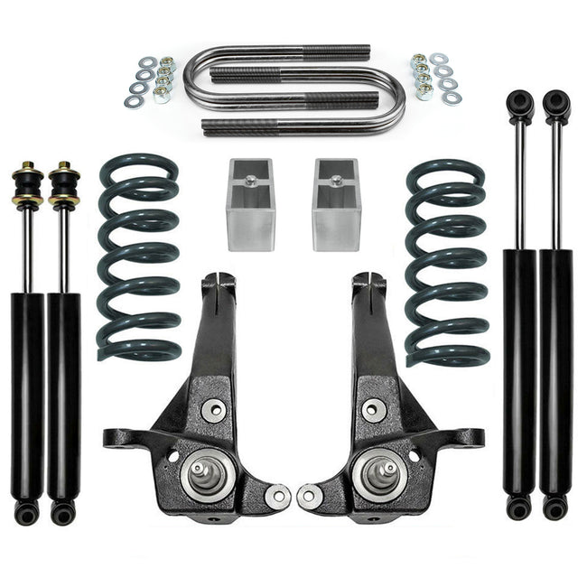 6" Front 4" Rear Lift Leveling Kit w/ Shocks For 1998-2000 Ford Ranger 2WD V6
