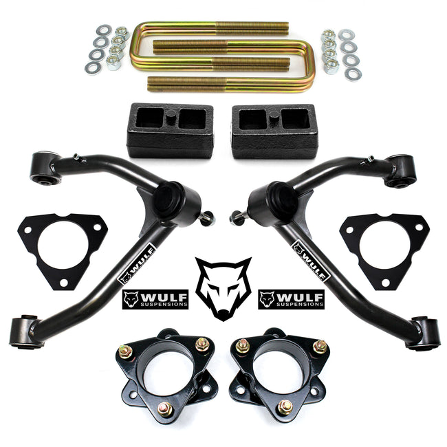 3.5" Front 2" Rear Leveling Lift Kit For 07-16 Chevy Silverado Sierra