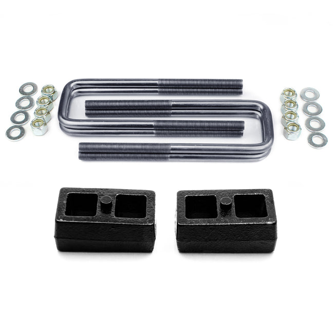 2" Rear Block Lift Kit w/ U-bolts For 2005-2024 Nissan Frontier 2WD 4X4
