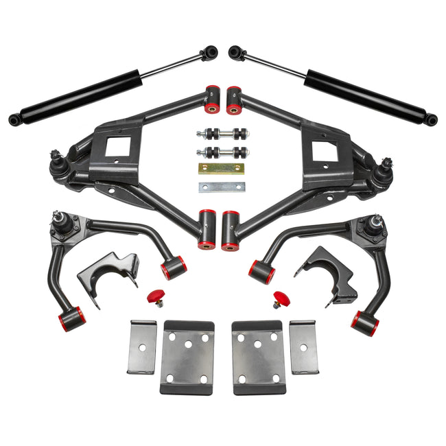4"/7" Drop Lowering Kit For 2015-2018 Chevy Silverado GMC Sierra 2WD w/ Shocks