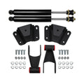 For 1973-1979 Ford F100 2WD 4" Rear Drop Lowering Kit w Hanger Shackle + Shocks