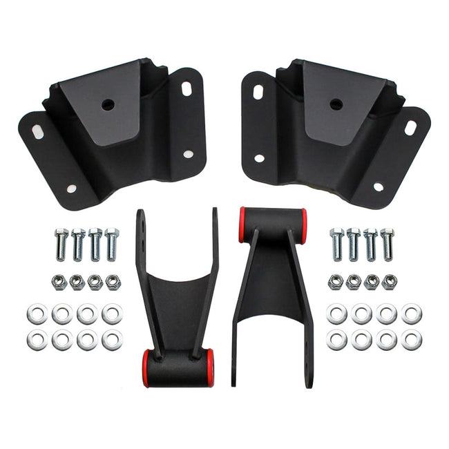 4" Rear Drop Lowering Hanger Shackle Kit For 1973-1979 Ford F100 2WD