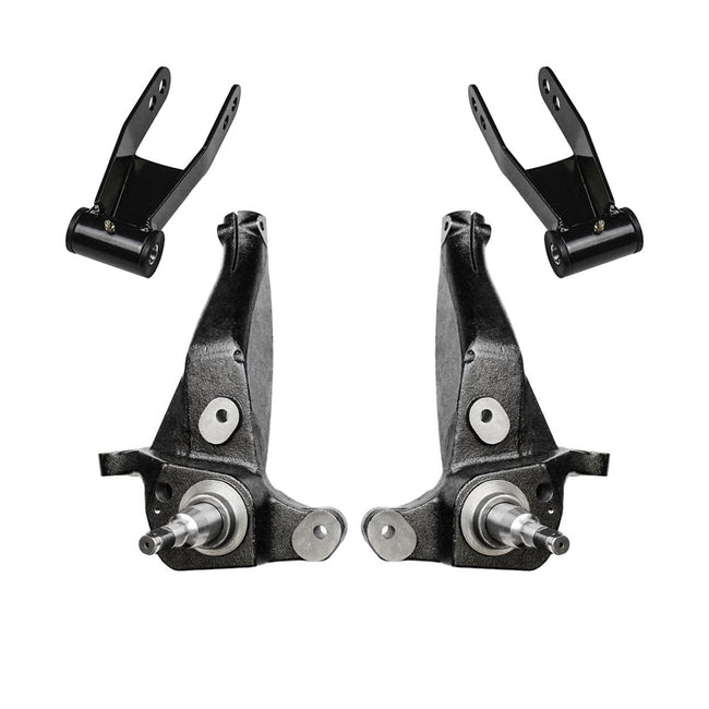 4" Front 2" Rear Lift Spindle Kit w/ Shackles For 2001-2011 Ford Ranger 2WD