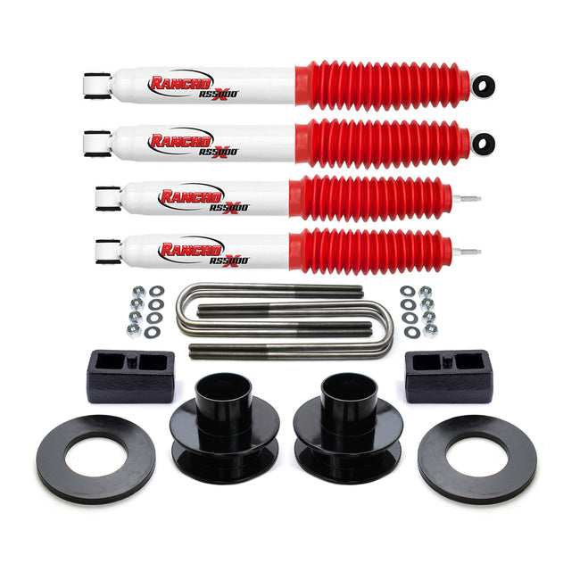 2.5" Front 2" Rear Lift Kit w/ Rancho For 2017-2019 Ford F250 Super Duty 4X4