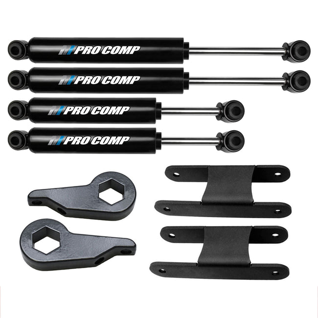 For 1982-2004 Chevy S10 GMC S15 4X4 3"/2" Rear Lift Kit w/ Pro Comp Shocks