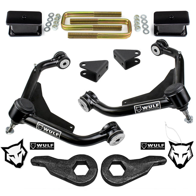 3" Lift Kit For 01-10 Chevy Silverado Sierra 1500HD 2500HD 3500HD w Control Arms