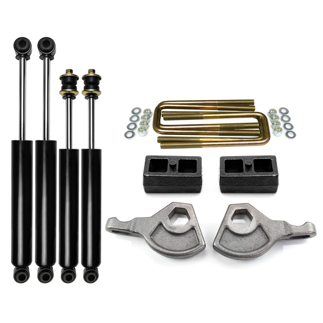 3" Front 1" Rear Leveling Lift Kit For 1997-2004 Dodge Dakota 4X4 w/ Shocks