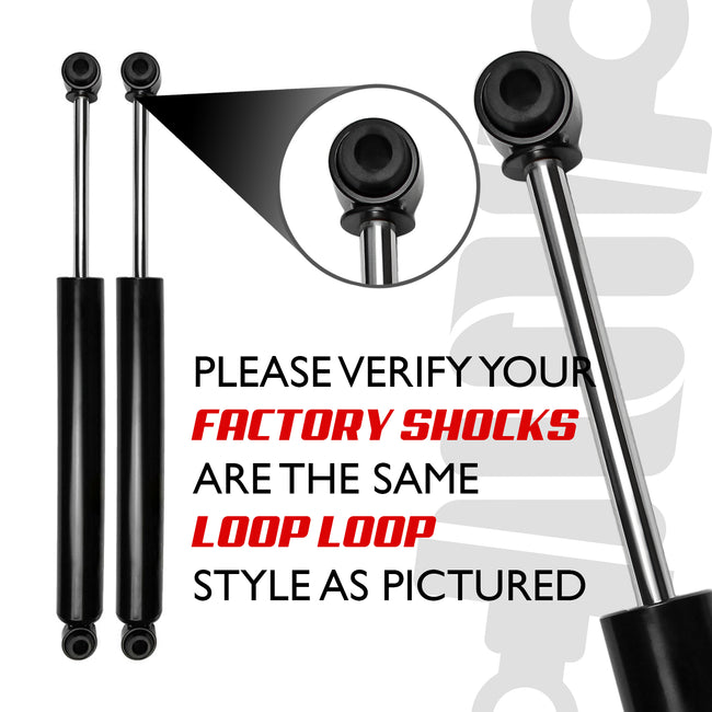 For 1973-1979 Ford F100 4" Rear Drop Lowering Kit w/ Shocks Hangers and Shackles
