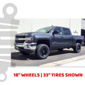 5"/2" Lift Kit For 2016-2018 GMC Sierra 1500 6LUG 2WD w/ Shocks