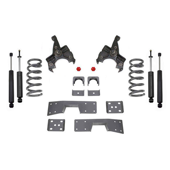 4"/6" Drop Lowering Kit w Shocks For 1992-1998 Chevy Silverado GMC Sierra V6 2WD