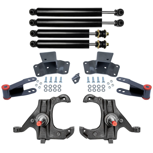 2/4" Lowering Drop Kit For 1988-1991 Chevy Silverado GMC Sierra 2WD 6' Short Bed