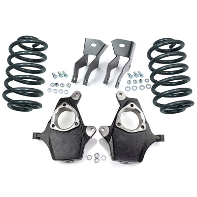 2"/4" Leveling Lowering Kit w/ Spindles Springs For 2007-2014 Cadillac Escalade