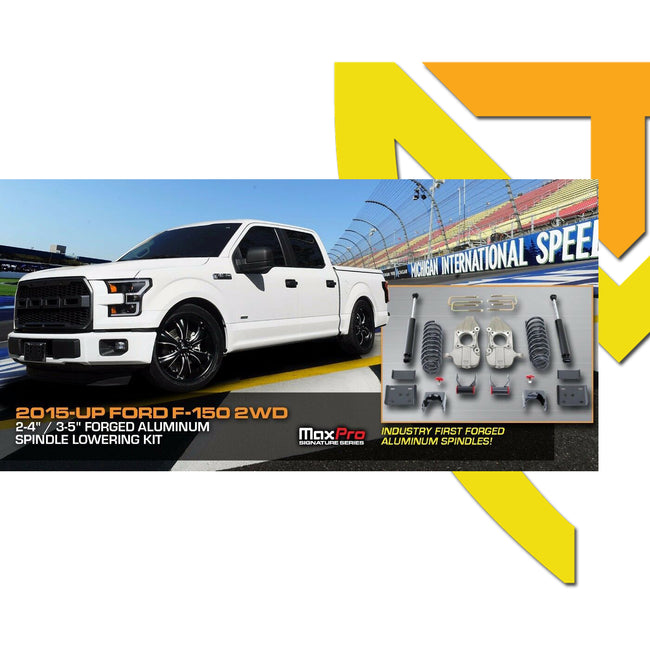 2" Front Drop Lowering Spindles Kit 2015-2018 Ford F150 2WD